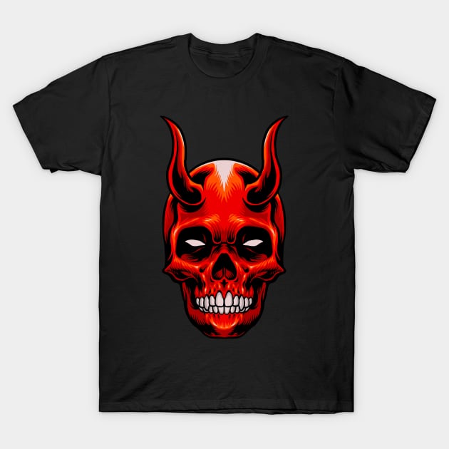 halloween character demon head T-Shirt by affane